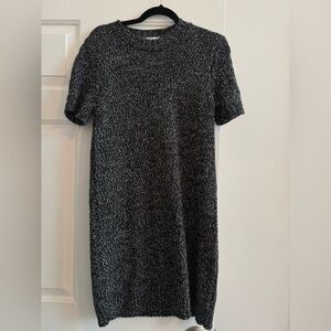 Zara Black and White Sweater Dress Size M